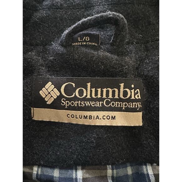 Columbia Wool Plaid Lined Insulated Warm Heavy Winter Jacket/Coat Mens Sz Large - Picture 6 of 9